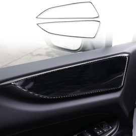 Real Carbon Fiber Inner Door Handle Frame Cover Trim Decal Car Interior Decorative Stickers Compatible with Lexus NX 250 350 350h 450h+ 2022 2023 2024 2025 Accessories