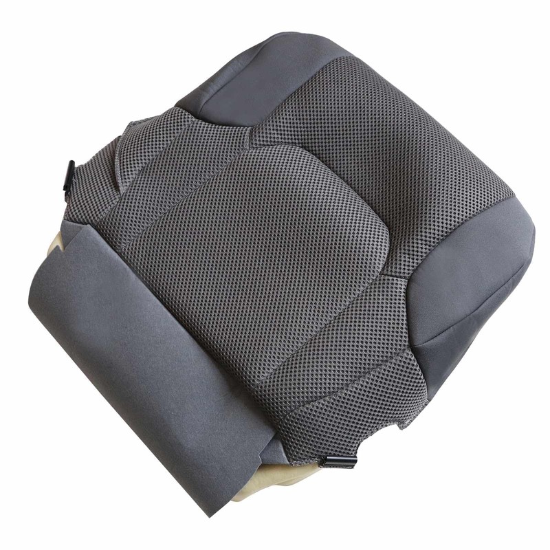 SecosAutoparts Left Driver Side Bottom Cloth Seat Cover Gray Compatible