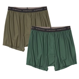 ExOfficio Men's Give-n-Go Boxer 2 Pack, Hemlock/Nori, Small