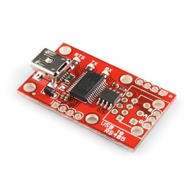 SparkFun USB to RS-485 Converter, Fully Equipped with SP3485 RS-485 transceiver and FT232RL USB UART IC -7V to +12V Common-Mode Input Voltage Range. Board Dimensions: 1.55x0.9 inches
