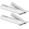 2Pcs Welding Gun Nozzle Cicular Stainless Steel Hot Air Plastic