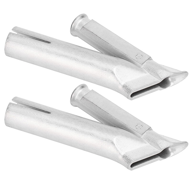 2Pcs Welding Gun Nozzle Cicular Stainless Steel Hot Air Plastic