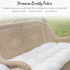 RSH DECOR: Tufted Wicker Loveseat Cushion | 44” x 22"