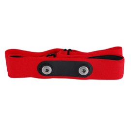 Rich Green Valley Heart Rate Monitor Pro Chest Strap Fits for Polar H10 H7 H1 Wahoo Tickr Garmin HRM Soft HR Sensor, Red, Large