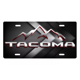Mako Toyota ART Abstract Tacoma VANITY LICENSE PLATE Car truck sports tag Red accent