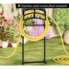 Fire Beauty Heavy-Duty Portable Garden Hose Holder with Storage Basket,120+