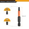 HARFINGTON T20 Torx Head Screwdriver Bit 2" (50mm) Long 1/4"
