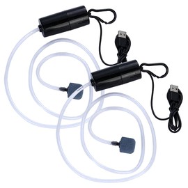 NHQZ 2 Stück Aquarium Sauerstoffpumpe,Aquarium Luftpumpe Mini USB,Sauerstoffpumpe Aquarium Oxygen Pumpe Aquarium, Zubehör Fisch Tank Belüfter,Mehrfaches Geräuschunterdrückungsdesign,Geschenke