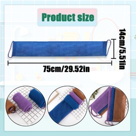 NILLOS African Bath Sponge, 3 PCS Nylon Exfoliating Long Net Bath Sponge for Men and Women Daily Shower, Bathing (3 Colors)