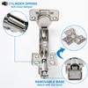 2 Pack 165 Degree Frameless Cabinet Doors Hinges, Clip ON