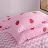 Morbuy Double Duvet Cover Set Girls Strawberry Bedding Set 3PCS,