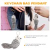 CALLARON Stuffed Fox Decoration, Plush Key Pendant, Plush Keychain, Key