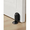 SORWDUERM 1 Pack Black Door Stopper Magnetic Door Cathc Matte