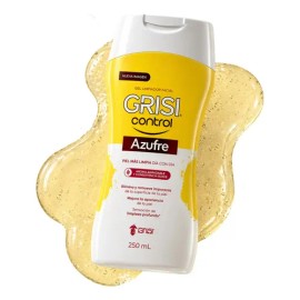 Grisi - Gel Limpiador Facial Grisi Control Azufre para Piel Grasa y Sensible con 250 mL - 250 mL - Daily Care