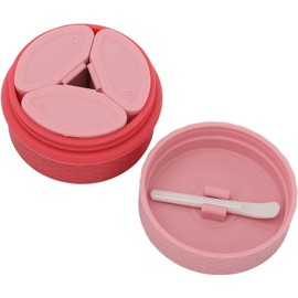 Juego de Recipientes de Maquillaje de Silicona para Viajes, Portátiles y Recargables, 3 Dispensadores con 2 Cucharas, Ideal para Cosméticos