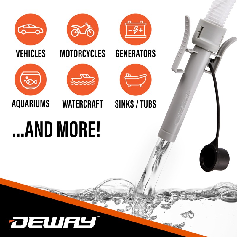 Deway Automatic Fuel Transfer Pump with Auto-Stop and Beep, Powerful