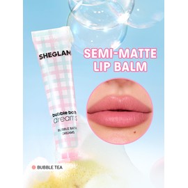 SHEGLAM Bubble Kiss Lip Balm Semi-Matte Nourishing & Hydrating Moisturizing Lip Balm - Bubble Tea