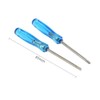 6 Piece 2mmx65mm Mini Precision Screwdriver Set, 2.0mm Slotted Flat