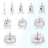 Swpeet 13Pcs Tile Hole Saw Set, Including 10Pcs 0.23-3.15 inch