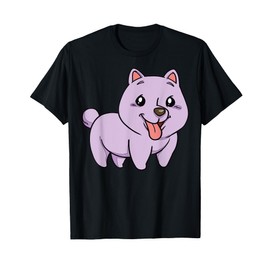 Cute Purple Cartoon Dog Character For Kids T-Shirt