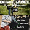 GARLLEN Camping Table with Waterproof High-Density Plastic Tabletop, 3 Adjustable
