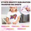 HTVSTD Paint Splatter Sublimation Ink Transfer Sheets-15pcs 12*10 in Watercolor