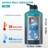 1 Gallon Water Bottle Insulated(Cold for 48 Hrs),BPA Free&Leak Proof,128oz