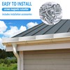 4 Pcs Gutter Valley Splash Guard,Straight Rain Diverter Roofing Gutter