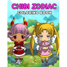 Chibi Zodiac Coloring Book: High-Quality Coloring Pages Of Kawaii Zodiac Signs For All Ages To Have Fun | Ideal Gift For Special Occasions