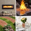 Mr. Fireglass 1/2-Inch Polygon Fire Glass for Fireplace Fire Pit