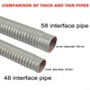 Kitchen Sink Drain Pipe 100cm PP + PVC Flexible Drain