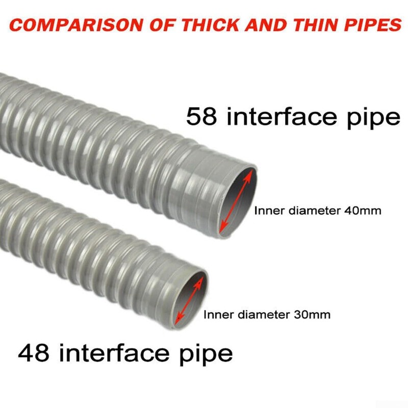 Kitchen Sink Drain Pipe 100cm PP + PVC Flexible Drain