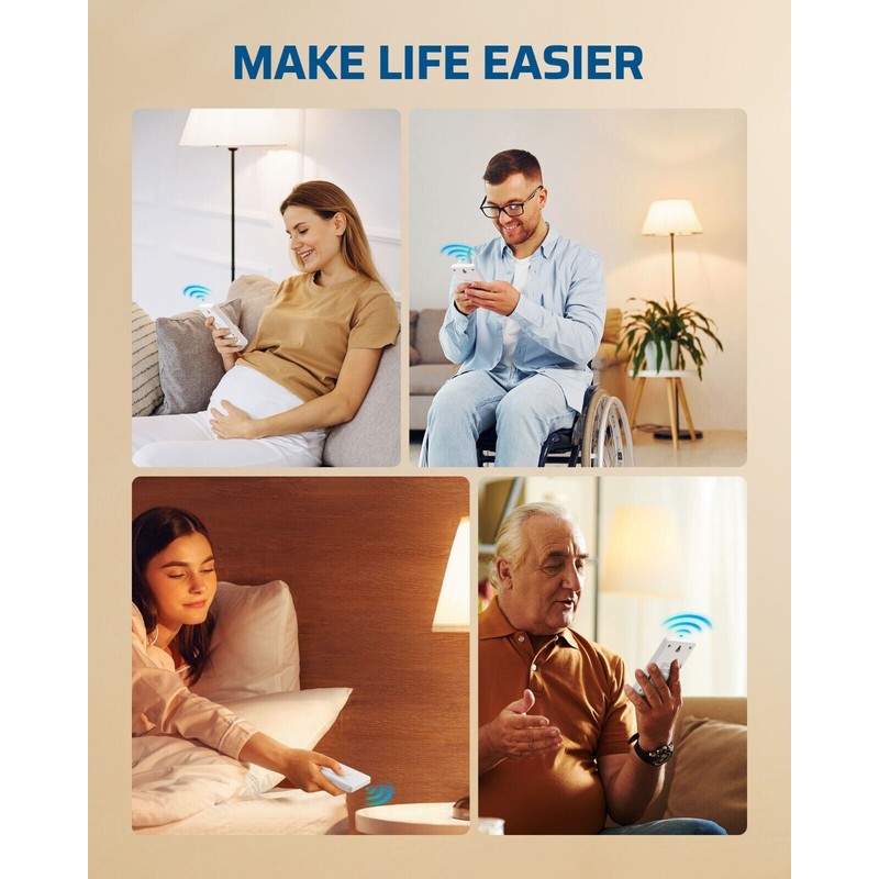 DEWENWILS Wireless Light Switch, Remote Control Outlet Switch 15A/1875W,