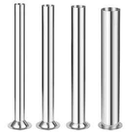 4 Sizes Stainless Steel Sausage Stuffing Tubes Replacement for LEM 606,606SS,1606,1606SS Sausage Stuffers, Sausage Stuffer Funnels for LEM Sausage Stuffers
