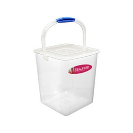 Whitefurze 10 Litre Rectangular Airtight Storage Box with Handle