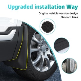 JLBMMLY Mud Flaps Compatible with Chevy Colorado Accessories 2025 2024 2023 Splash Guards All Weather Fender Guard Mudguards Sediment Protection No Need to Drill Holes