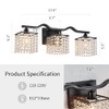WUZUPS 3-Light Bathroom Light Fixture Morden Vanity Wall Sconces Light