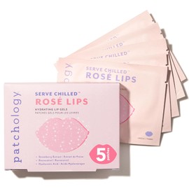 Patchology Mascarilla De Labios De Gel Rosado - Mascarilla Para Dormir Para Labios Durante La Noche Con Resveratrol Y Ácido Hialurónico Para Hidratar Los Labios Secos E Hidratar Los Labi