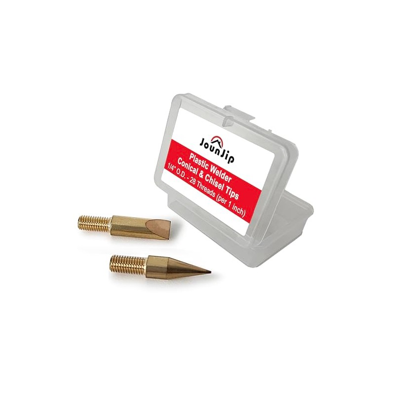 JOUNJIP Plastic Welder Tips 2pc- Plastic Weld Flat Head and