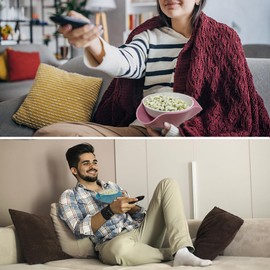 Rvdxur Plastic Pistachio Bowl with Shell Storage, Double Dish Snack Bowl Serving Dish Nut Bowls Storage for Sunflower Seed Peanut Cherries Edamame Fruits Candy, Birthday Gifts Choice, Grey