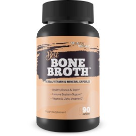 True You Health Best Bone Broth Capsules - Bone Health & Immunity Supplement