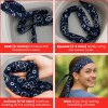 Iconikal 4-Pack Cooling Gel Bandana Head Band, 38-Inch, Red Blue
