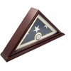 Coin and Coins 5x9 Burial/Funeral/Veteran Flag Elegant Display Case with