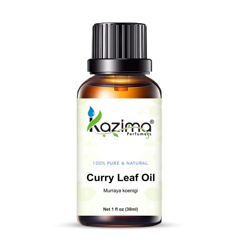KAZIMA Curry Leaf Essential Oil - 100% Pure, Natural &