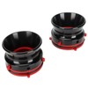 1 Pair NAB Hub Adapters Professional Polished Aluminum Reel to