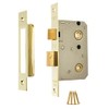 ERA 343-31 3-inch 76mm Bathroom Sashlock with Brass Effect