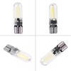 10pcs 12V W5W T10 194 Glass COB Filament LED Car
