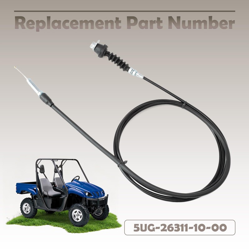 VAINELY 5UG-26311-10-00 Throttle Cable Compatible with Yamaha for Rhino 450