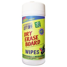 Motsenbocker's 42703CT Dry Erase Cleaner Wipes, Cloth, 7 x 12, 40/Canister, 6 Canisters/Carton