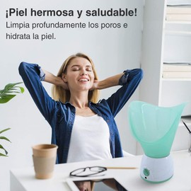 Vaporizador Facial Sauna de Vapor Nanoiónico Limpieza Profunda de Poros, Eliminación de Puntos Negros, Hidratación y Spa Facial en Casa para Piel Radiante y Saludable